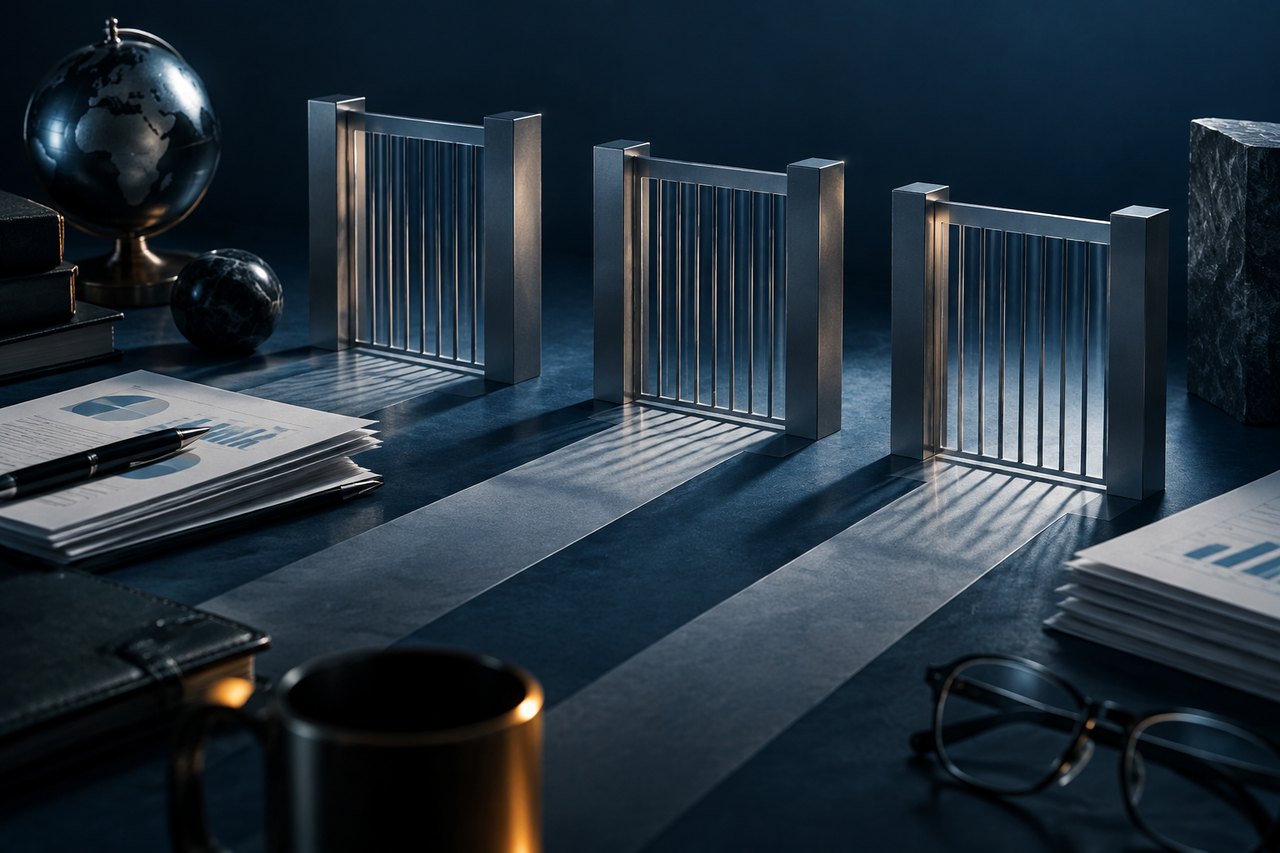 Editorial illustration for 3 Invisible Gates That Stop Most Companies Flat