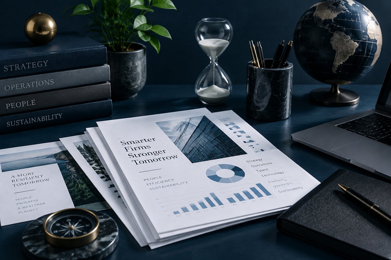 Editorial illustration for Enhancing Productivity in Professional Service Firms: A Path to Efficiency and Sustainability
