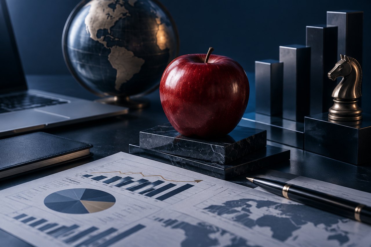 Editorial illustration for The Apple Advantage: Unveiling the Secrets Behind a Formidable Competitive Edge