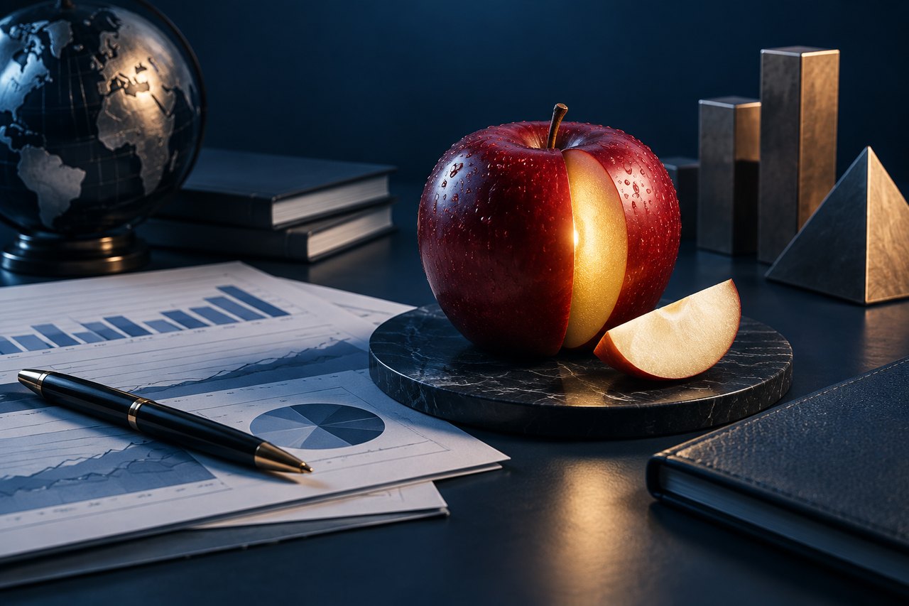 Editorial illustration for The Apple Advantage: Unveiling the Secrets Behind a Formidable Competitive Edge