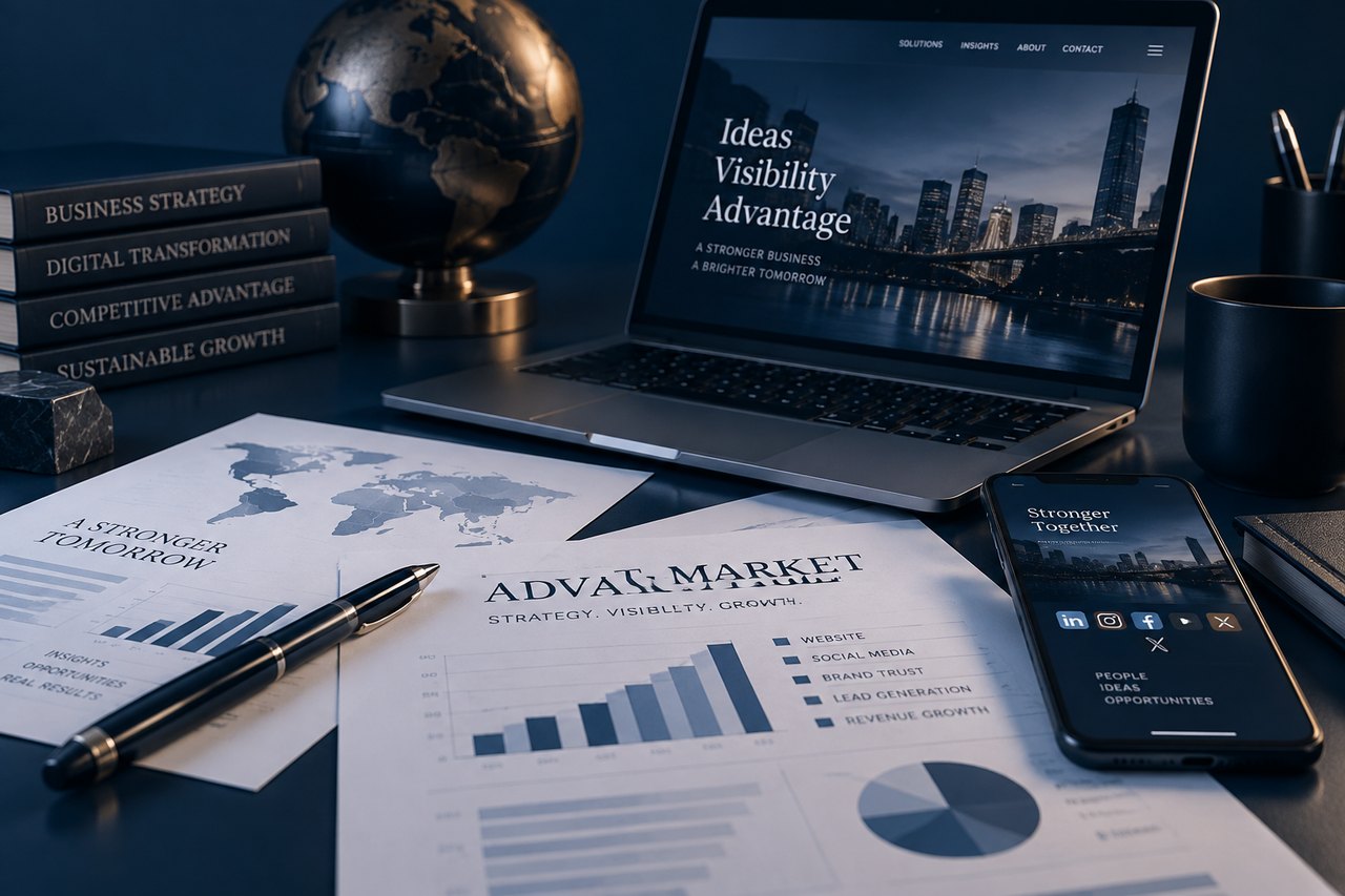 Editorial illustration for The Crucial Role of Website and Social Media in Demonstrating Competitive Advantage