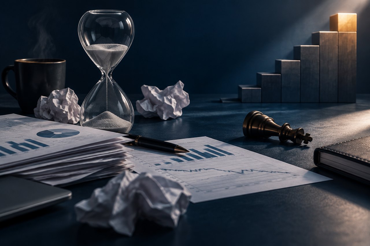 Editorial illustration for The Emotional Toll of Procrastination: Consequences for Business Owners of Delaying Value Maximization