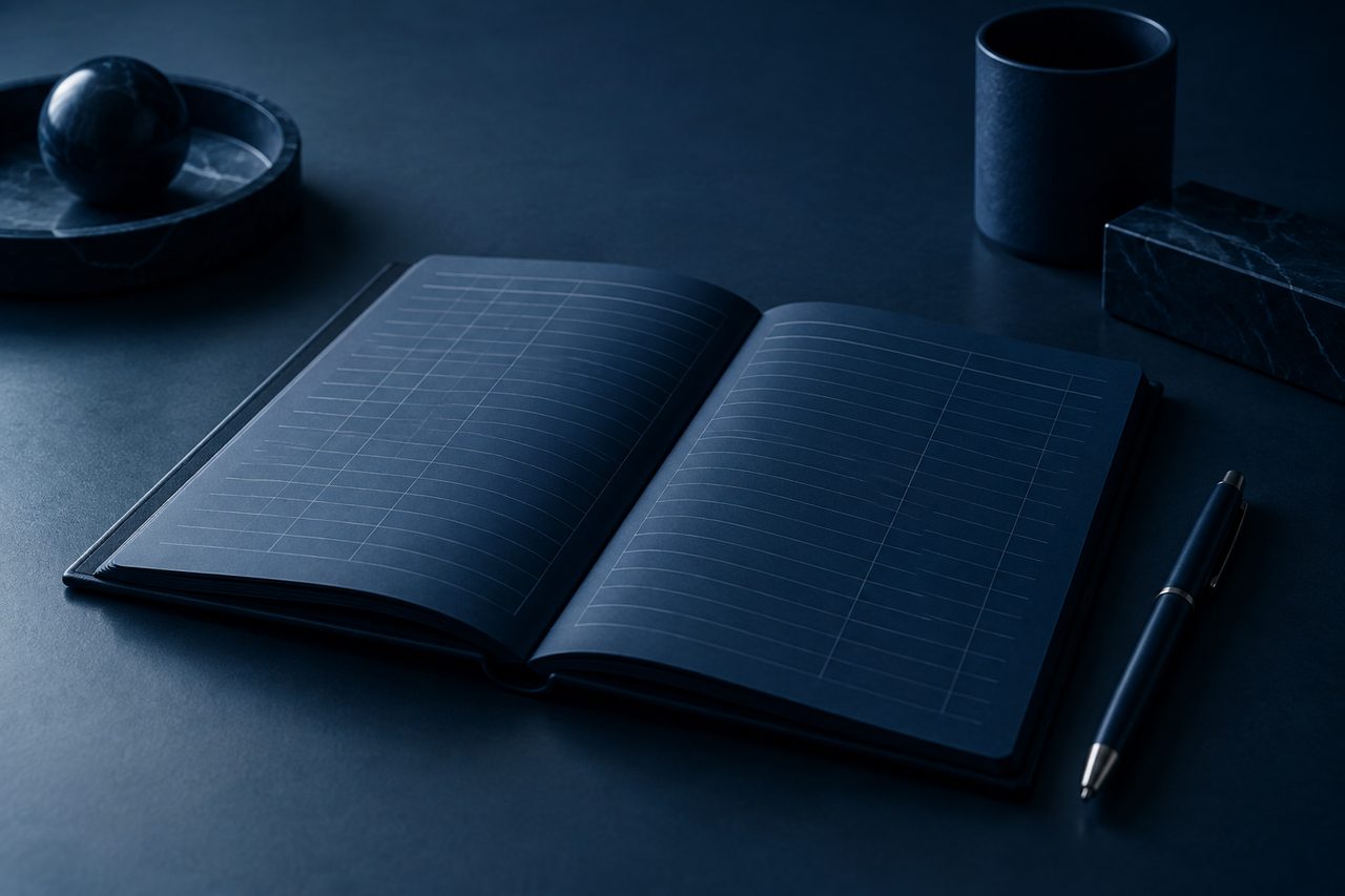 Editorial navy still life illustrating The Erosion of Family Business Value: Financing, Debt, and Equity Partnerships in a Challenging Tax Landscape