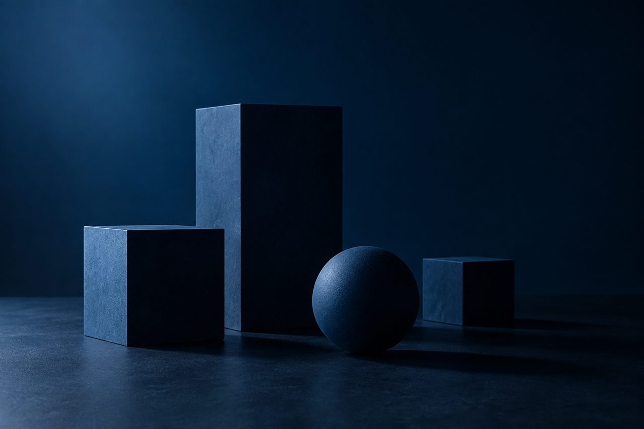 Editorial navy still life illustrating The High Cost of Neglecting Employee Training, Coaching, and Mentoring
