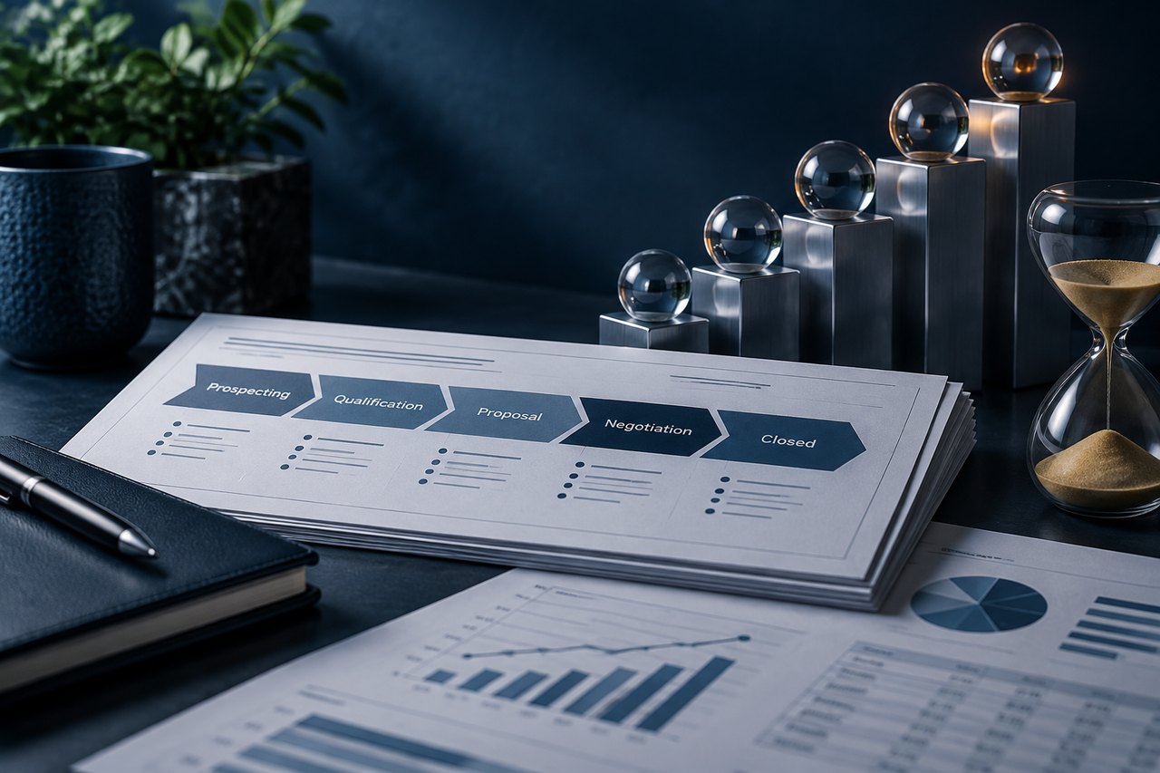 Editorial illustration for The Importance of a Clear, Documented Sales Process and Pipeline