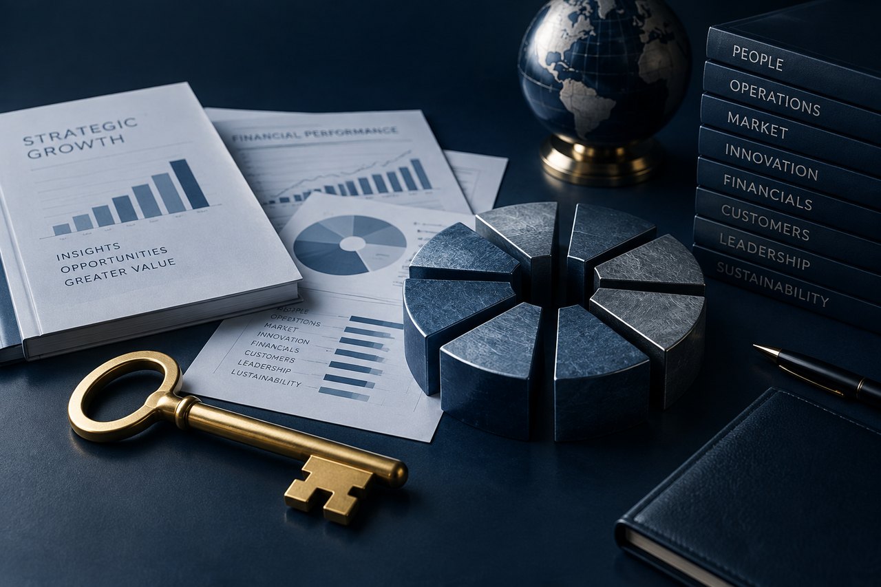 Editorial illustration for Unlocking Business Value: The Eight Key Factors for Maximizing Your Business Multiple