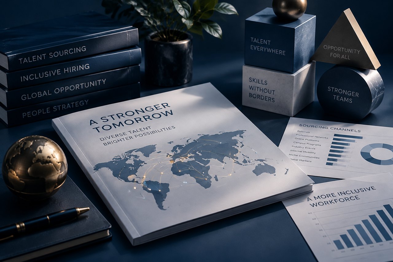 Editorial illustration for Unlocking the Power of Diverse Sourcing Channels: A Blueprint for Attracting Top Talent