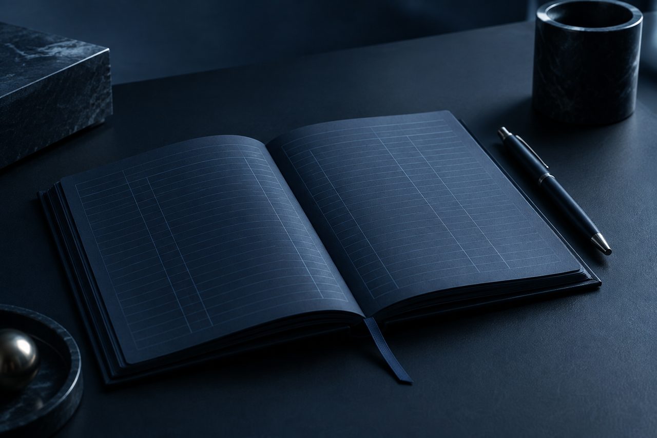 Editorial navy still life illustrating Unlocking Value Beyond Profits: How Business Owners Miss Opportunities by Ignoring Their Business Multiple