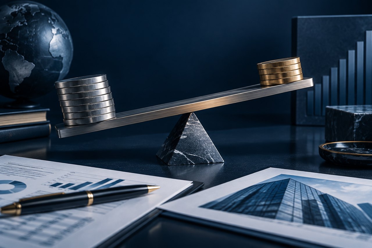 Editorial illustration for Value Driver 4 of 8 – The Valuation Teeter Totter