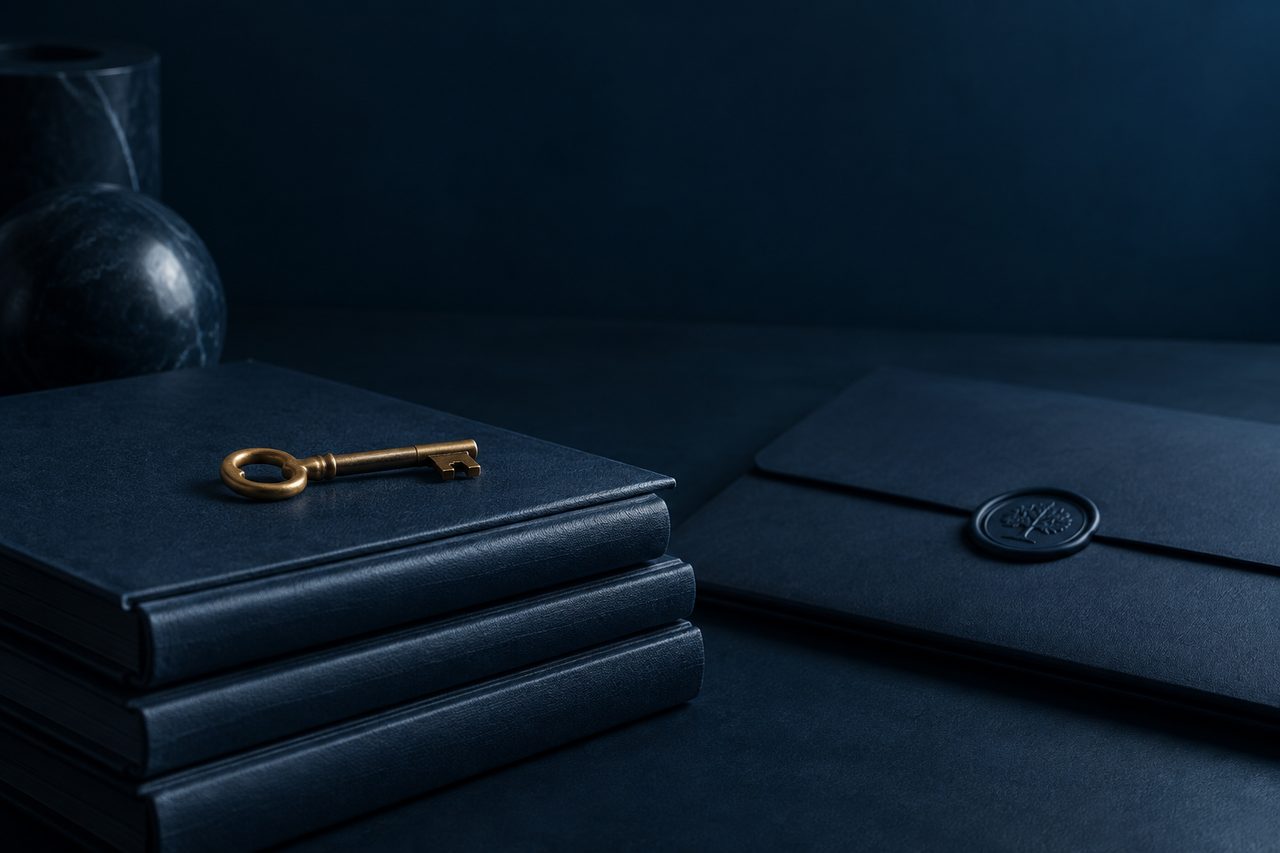 Editorial navy still life illustrating Why Business Owners Planning to Sell in 3, 5, or 7 Years Must Have a Dynamic Strategic Plan to Maximize Value