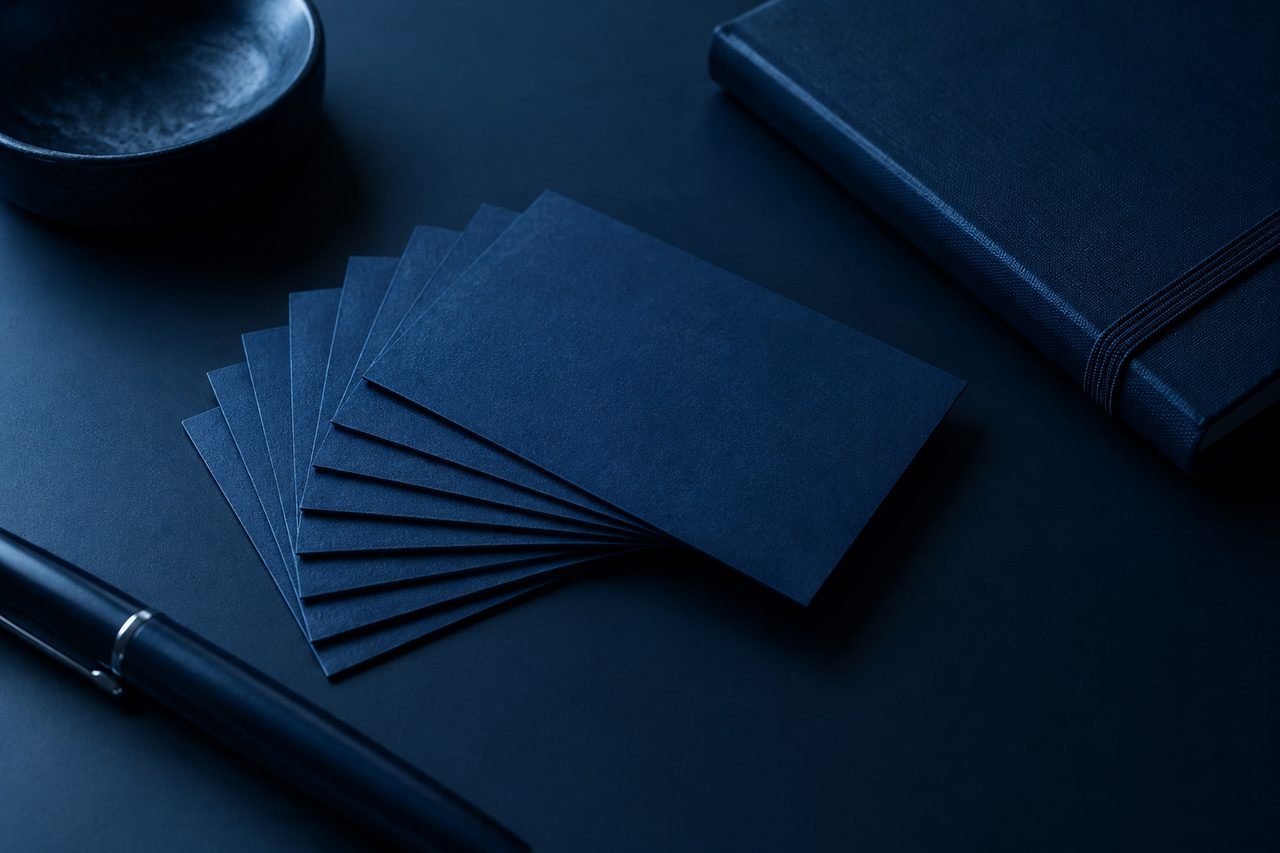 Editorial navy still life illustrating Why Most Small Service Businesses Are Not Saleable and How Productization Can Create Saleable Business Value