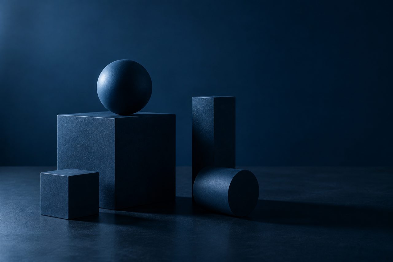Editorial navy still life illustrating Why Trust and Collaboration Among Teams are Essential to Maximizing Business Value